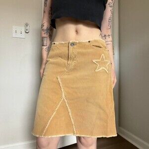 Abercrombie Tan Star Corduroy Mini